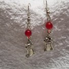 christmas stocking earrings  DC-E-0046