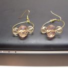 Pink and White earrings  DC-E-0056