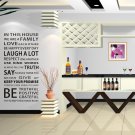 White house rule wall decal sticker for house H:110cm,W:55cm