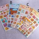 4x San-X Rilakkuma Relax Bear puffy Gel Sticker kids Arts Crafts Party favors