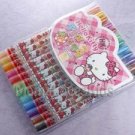 Sanrio Hello Kitty 12 Color Rotation Wax Crayons Pen Arts Crafts Kids gifts