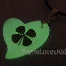 Lucky 4 Leaf Clover Luminous necklace Accessories Girls Party favor gifts