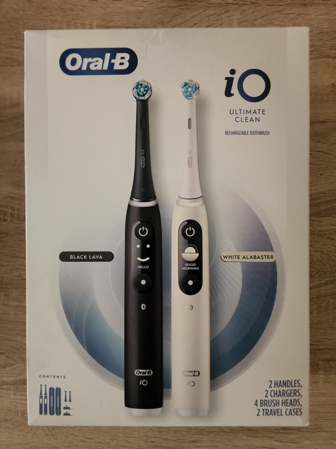 OralB iO Ultimate Clean Rechargeable Toothbrush with Travel Cases 2