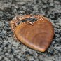 Olive Wood Pendant, wood jewellery, Heart