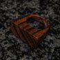 Zebra Wood Ring, US Size 7