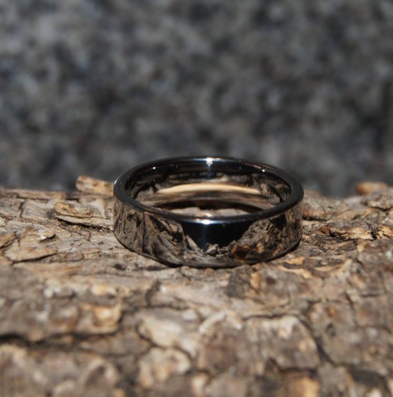 Tungsten ring - Size 6 - comfort fit - only 1,5 mm thick !