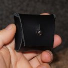 Small purse for a lot of coins, Leather Purse, Leather Coin Purse, Black Leather Coin Purse