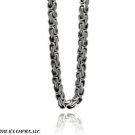 4mm LIGHT WEIGHT / THINNER BYZANTINE Mechanic Stainless Steel Silver 20" Chain