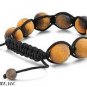 12mm CHILDRENS KIDS TIGER EYE MATTE GemStones Disco Balls Bead Small Bracelet