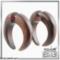 PAIR ORGANIC SONO WOOD SPLIT EXPANDER FAKE/CHEATER EARRINGS PLUGS 2g Look-EP069