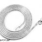 1mm Sterling Silver Round Snake Chain Necklace 16,18,20,22,24,30,36 Nickel Free