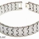 Mens 8 - 8.5" Length Designer Tungsten Carbide Bracelet Stronger then Steel
