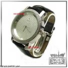 WHITE GOLD / SILVER / PLATINUM HIP HOP WATCH GENUINE DIAMOND WATCH W003