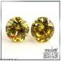 MENS/LADIES YELLOW/CANARY/LEMONADE .925 STERLING SILVER ROUND STUDS E002