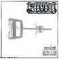 MEN / LADIES 4MM .925 Sterling Silver Clear Square Blasket CZ Stud Earring .40CT