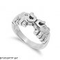 9mm LARGE Sterling Silver LUCKY CHARM FORTUNE Elephant Truck UP Head Ring 5-10