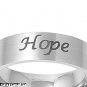 6MM 316L STAINLESS STEEL CURSIVE STYLE "FAITH LOVE HOPE" BAND RING 5-12