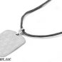 CHRISTIAN/CATHOLIC STAINLESS STEEL SILVER HOLY CROSS ARMY DOG TAG w/ 18in CHAIN