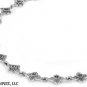 16" 17.6g .925 ITALIAN STERLING SILVER Elegant Designer Marcasite Necklace