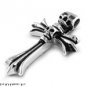 42MM 316L STAINLESS STEEL SKULL CROSS PENDANT