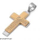 50MM 316L STAINLESS STEEL CROSS PENDANT