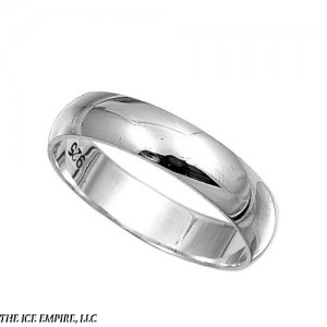 5MM ITALIAN Sterling Silver Polished Wedding Band Finger-Thumb-Toe Ring Sz 4-14
