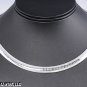 8MM STERLING SILVER ITALIAN OMEGA FLAT NECKLACE 16 18 INCHES C-OMEGA FLAT