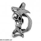 44MM STAINLESS STEEL SKULL PENDANT