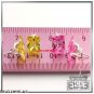 MENS/LADIES 9MM YELLOW/CANARY OR PINK .925 STERLING SILVER SQUARE STUDS E004