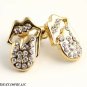 19mm 18k YELLOW GOLD TONE ROLLING STONE STYLE KISS LIPS ROCK & ROLL TONGUE
