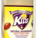 Junior Varsity Naturals Kids Deodorant Boys Citrus Sport