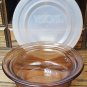 Corning Ware Visions Round Casserole V 30 B Amber  24 oz 750ml Storage & Cover