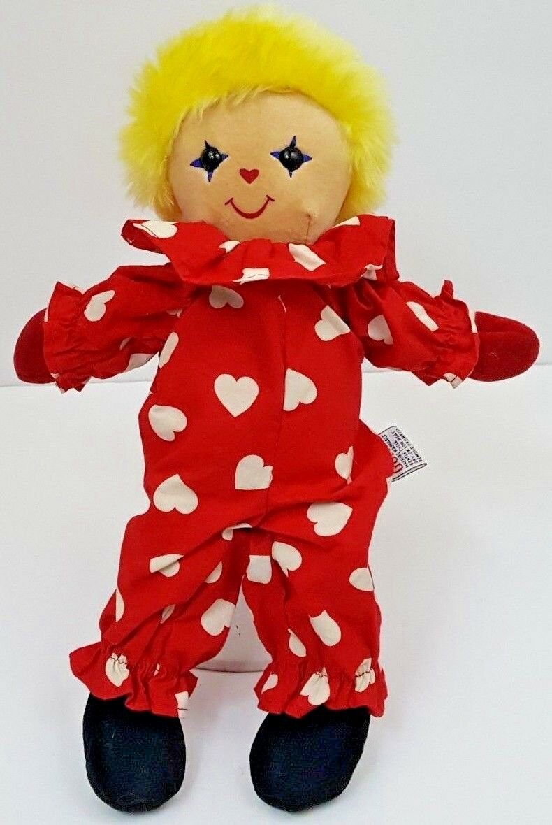 Vintage 1987 Stuffed Clown Doll 12