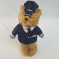 Rare Vintage Russ Berrie Plush Airline Pilot Bear Hand Puppet 13" Stuffed Animal