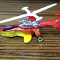 2015 Hot Wheels Sky Knife Helicopter Red Yellow Rescue Racers CDT18 Loose