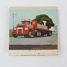 Matchbook Cover Mack Trucks Silver Foil Bulldog Full Color Photo Flatbed Semi