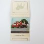 Matchbook Cover Mack Trucks Silver Foil Bulldog Full Color Photo Flatbed Semi