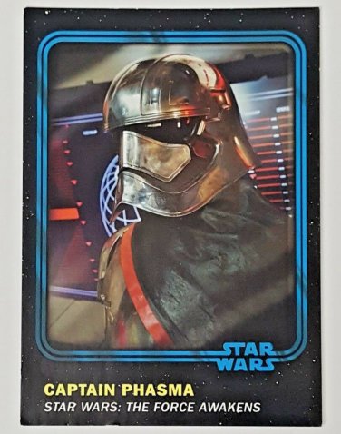 2016 Topps Star Wars Force Awakens Card Trader Blue #55 Captain Phasma