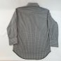Wrangler Pearl Snap Blue Gray Plaid Long Sleeve Western Shirt Mens M