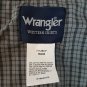 Wrangler Pearl Snap Blue Gray Plaid Long Sleeve Western Shirt Mens M