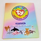 TY Beanie Babies Official Cards Binder & 180+ Trading Cards Puzzle Cards Poster