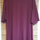 Natural Issue Maroon Red Short Sleeve Casual Crew Knit Shirt Size XLT Soft