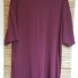 Natural Issue Maroon Red Short Sleeve Casual Crew Knit Shirt Size XLT Soft