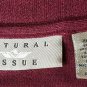 Natural Issue Maroon Red Short Sleeve Casual Crew Knit Shirt Size XLT Soft