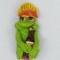 Vintage Handmade Frog Drinking Beer Soda Refrigerator Magnet