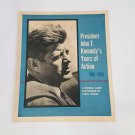 Rare Vintage John F Kennedy Tribute Denver Post Insert December 29 1963 Memorial