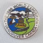 1986 World Exposition Fair Vancouver Canada Lapel Pin Boat Jet Science Center