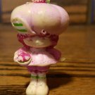 Vintage 1981 Strawberry Shortcake Miniatures Raspberry Tart With Bowl 2" Figure