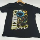 Mens Cookie Monster As King Black Tee T-Shirt XL Sesame Street