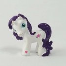 My Little Pony G3 Sweetie Belle Mini Figure 1.5" PVC White Purple Unicorn Hearts